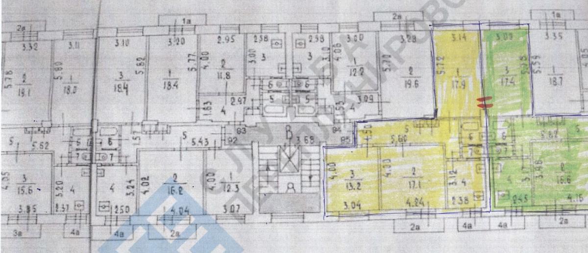 План этажа серии дома II-08