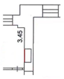 Обозначение заложенной ниши в красных линиях на БТИ
