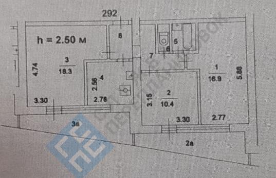 Планировка трехкомнатной квартиры серии дома II-68-04