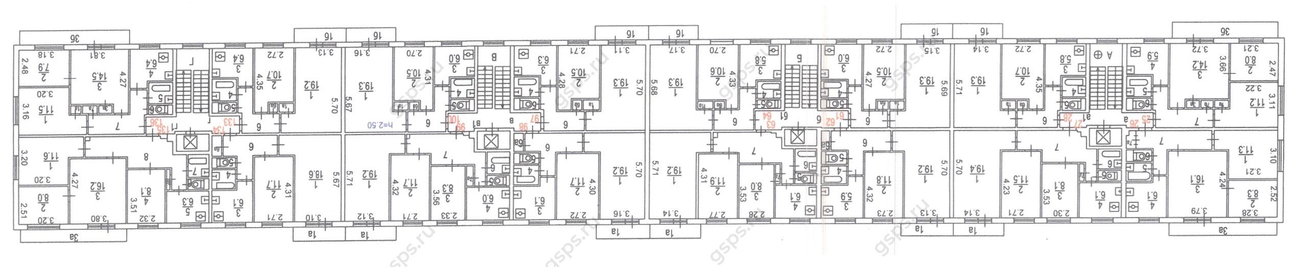 План этажа серии 1-515