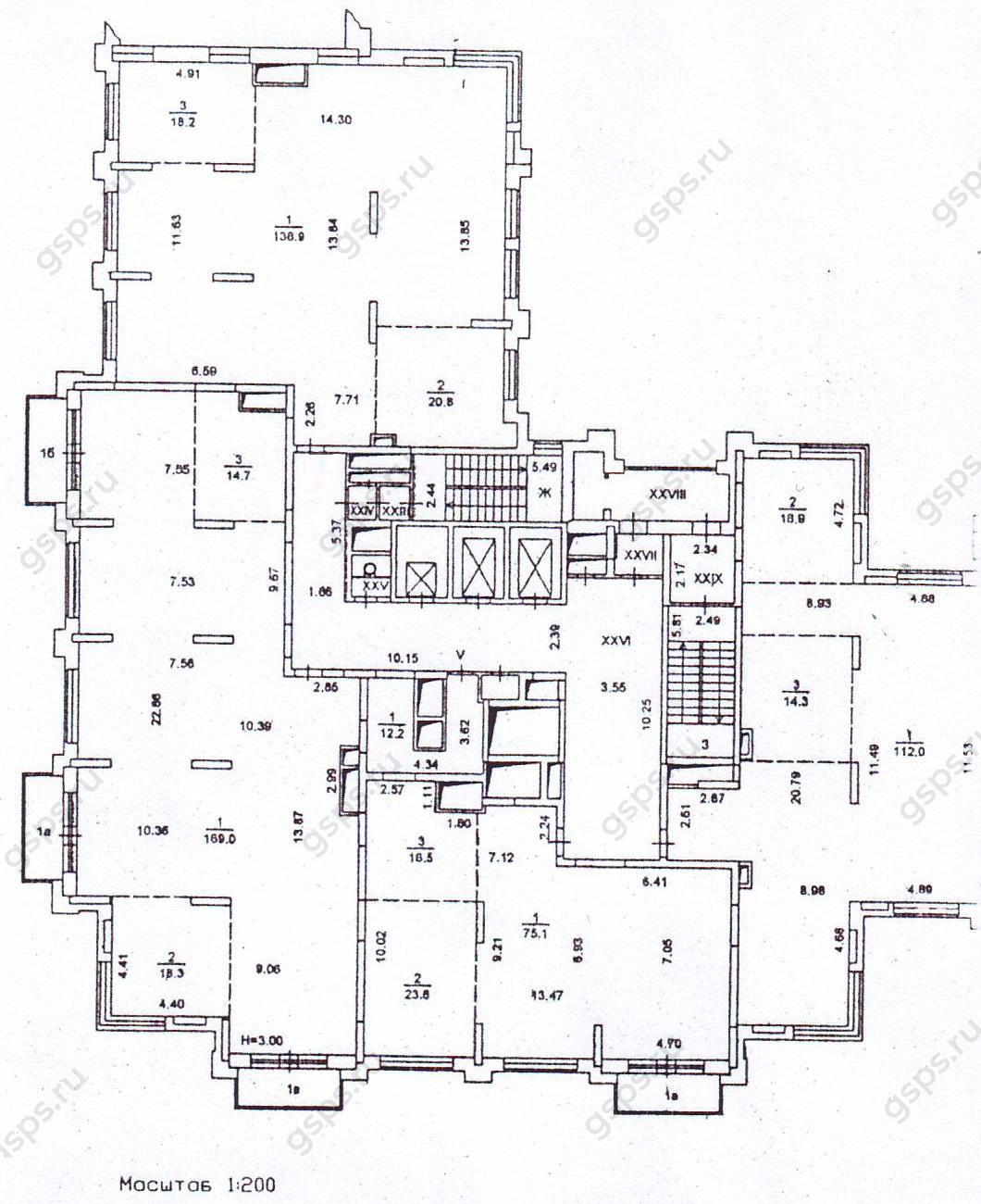 План этажа ЖК Триумф-Палас