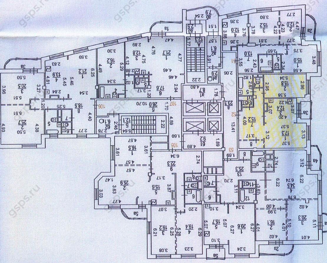 План этажа ЖК Старопетрово