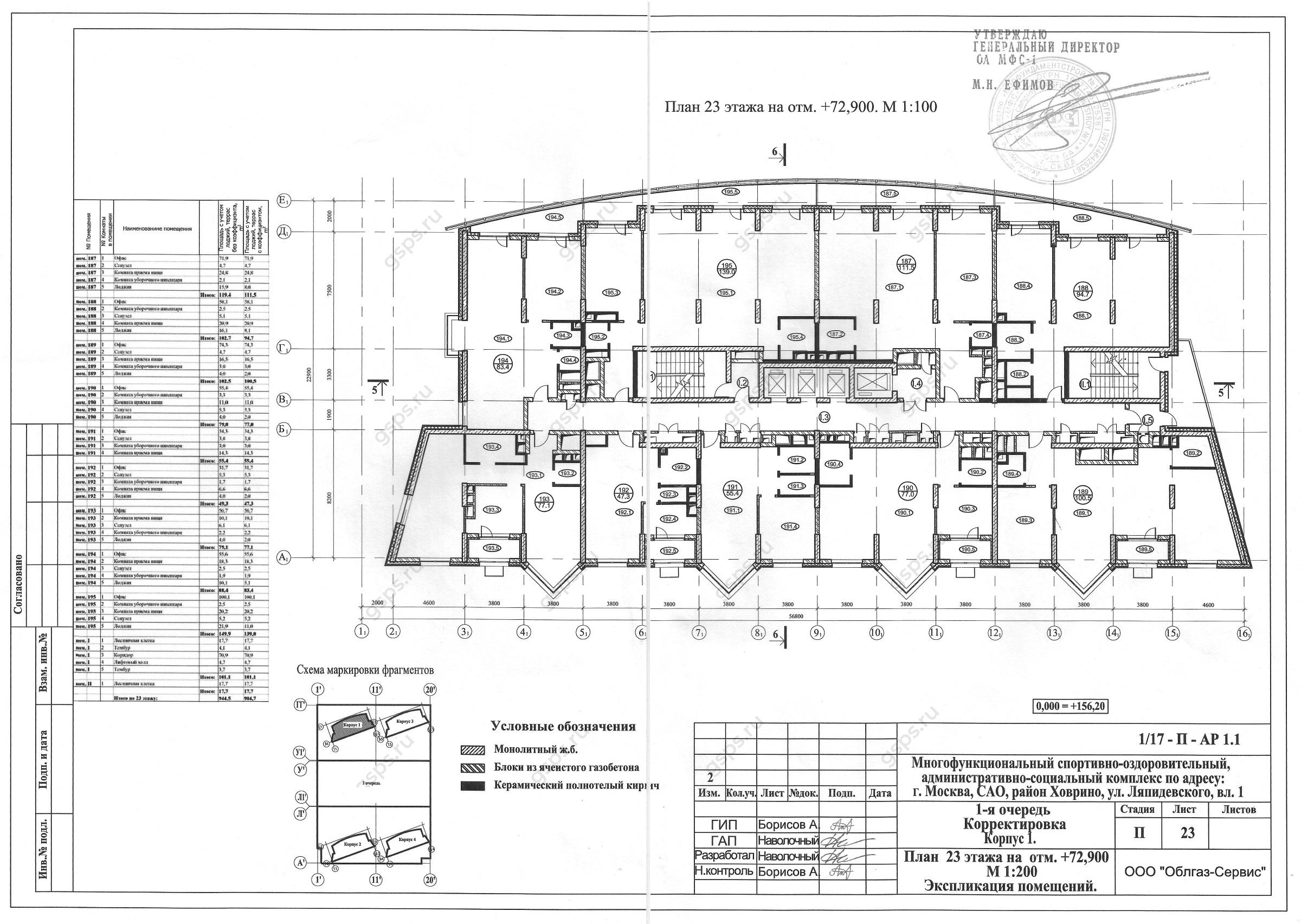 План этажа ЖК Флотилия